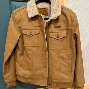 Tan Sherpa-Lined Jacket